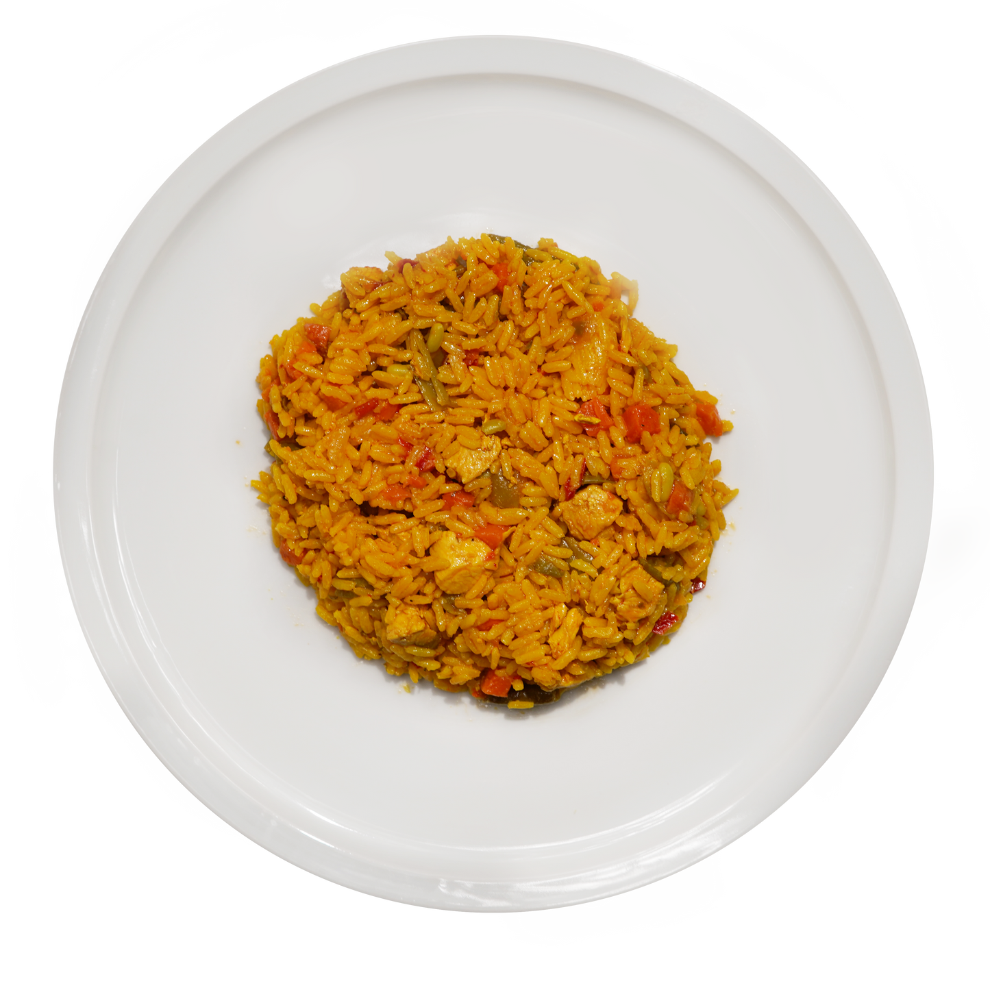 Arroz con pollo y verduras