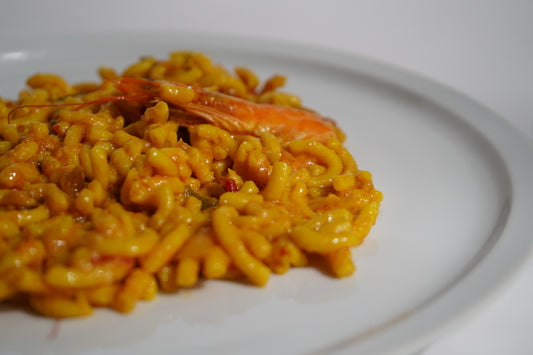 Fideuá de pescado y marisco