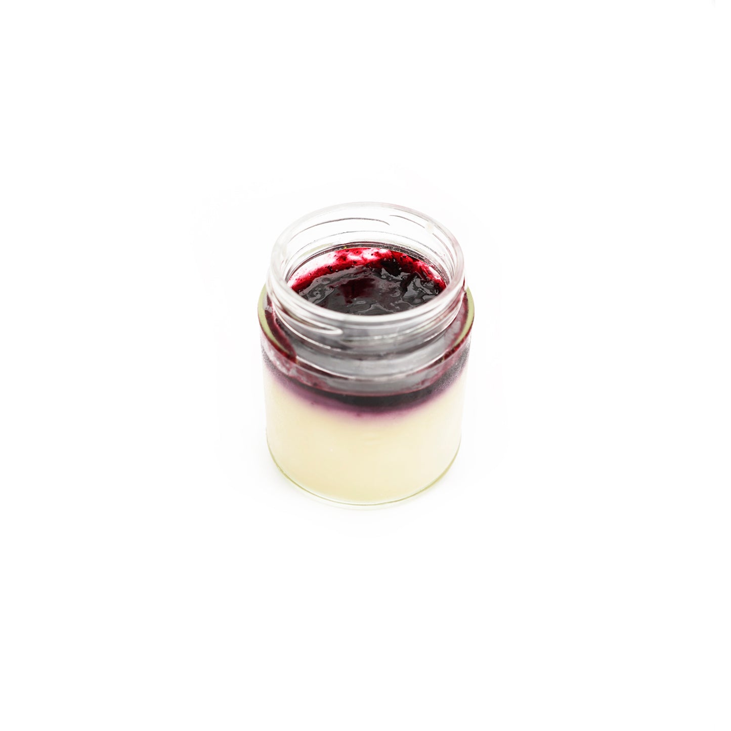 Tarta de queso con mermelada de arándanos