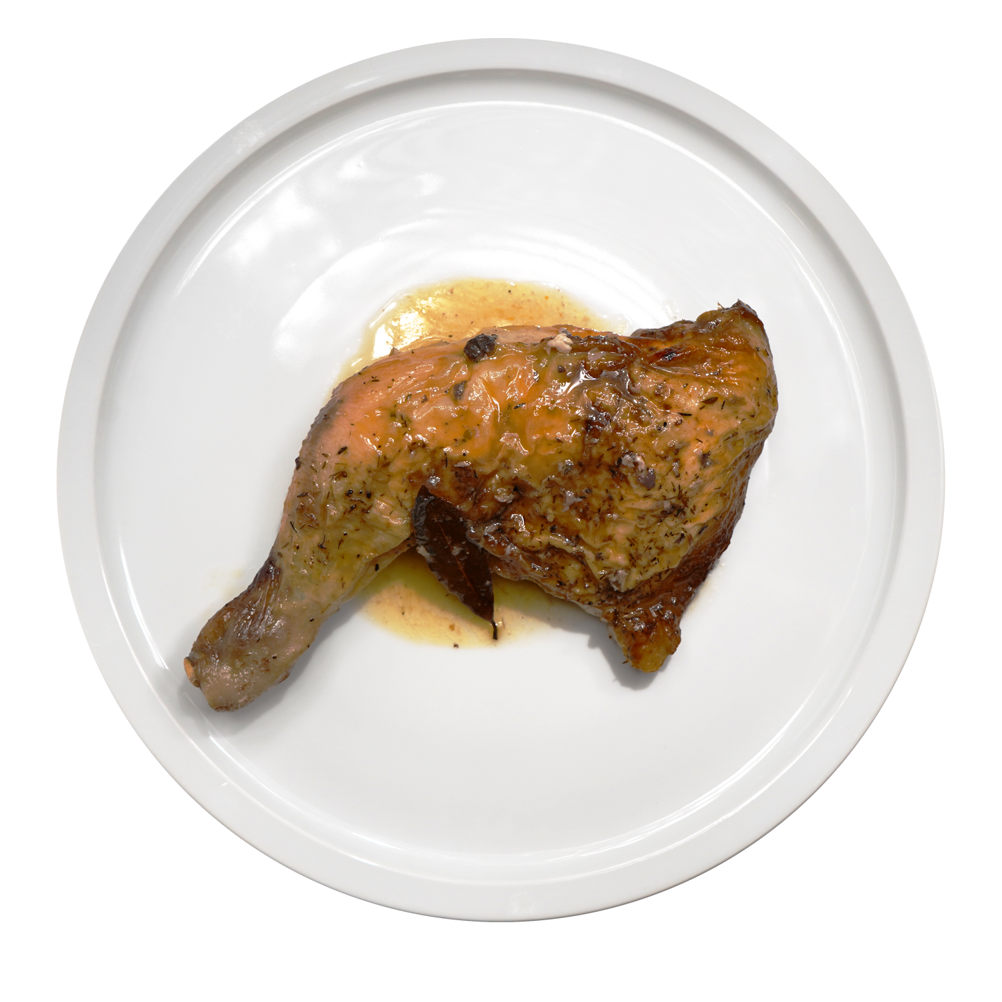Muslos de pollo asado