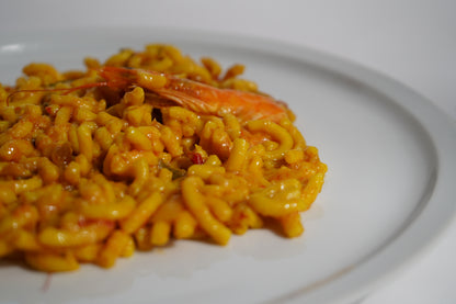 Fideuá de pescado y marisco
