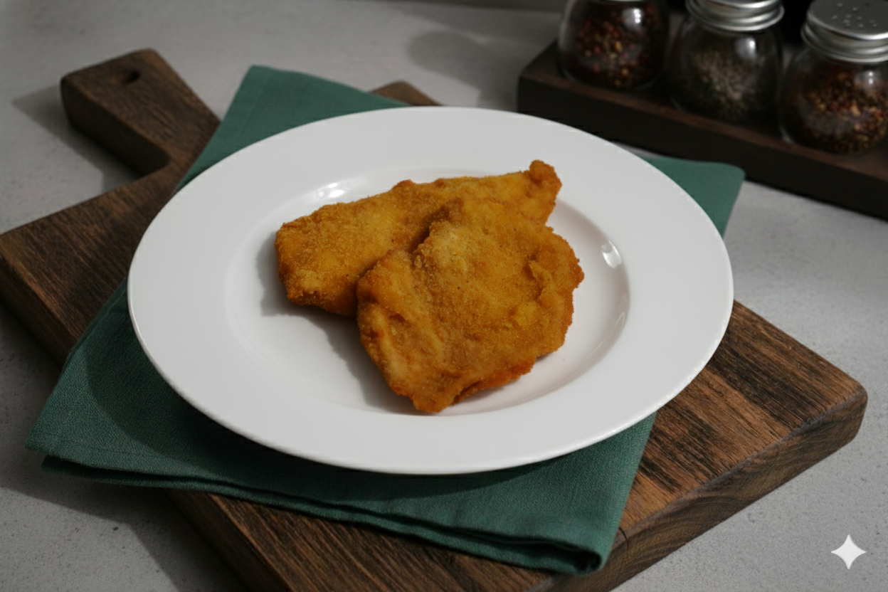 Pechuga de pollo empanada
