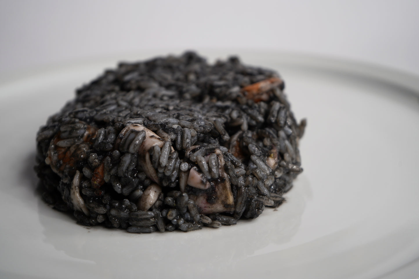 Arroz negro con chipirón y gambas