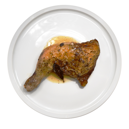 Muslos de pollo asado