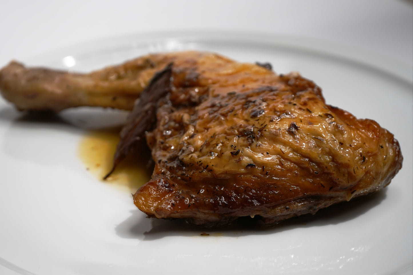 Muslos de pollo asado